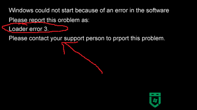 xp电脑开机提示Loader error 3怎么解决