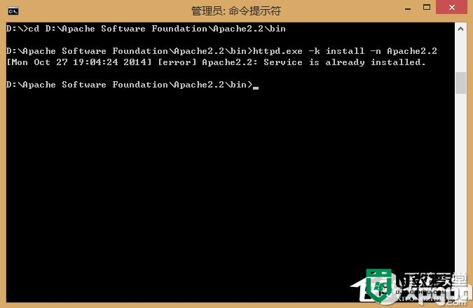 win8 apache启动失败怎么办,步骤4