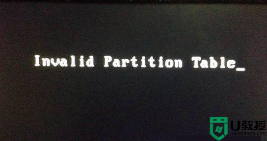 联想笔记本装win10开机提示invalid partition table怎么办