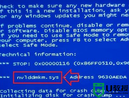 win7电脑开机提示nvlddmkm.sys蓝屏修复方法