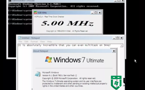 Windows 7最低需1GB内存1GHz CPU，128MB内存5MHz CPU电脑却能用