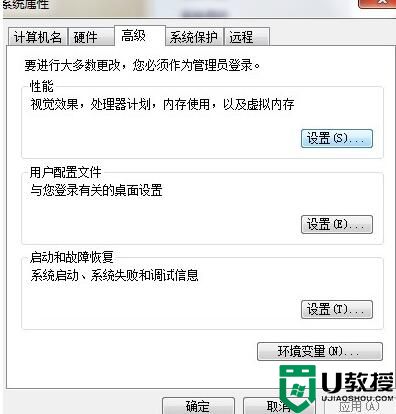 Win7性能选项怎么设置