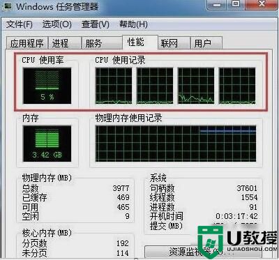 win7任务管理器怎么看cpu频率