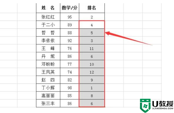 怎样用rank函数排名相信教程