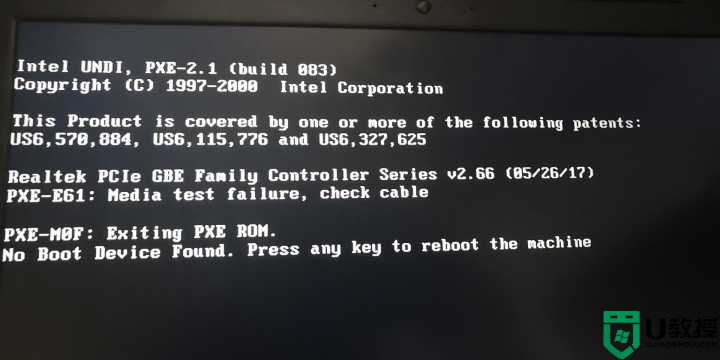 戴尔电脑重装系统后开机出现NO Boot Device Found进不了系统