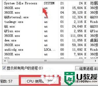 system idle process占用率高解决方法