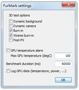 显卡压力测试烧机软件FurMark v1.26 汉化版