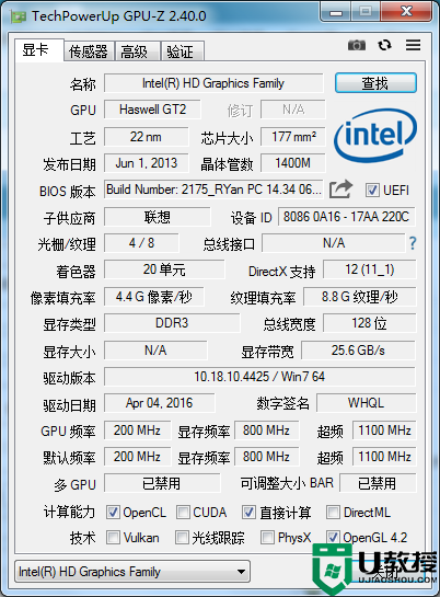 显卡检测工具GPU-Z v2.40.0 简体中文汉化版