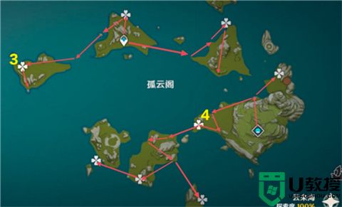 原神星螺分布图 星螺原神采集地点