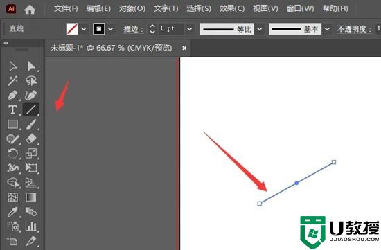 ai怎么画箭头指引线 ai软件怎么给直线加箭头