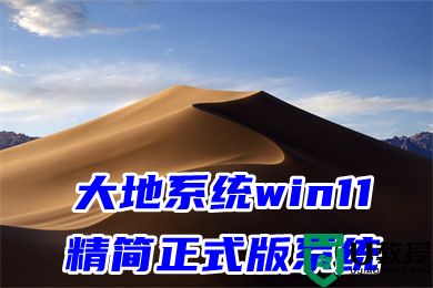 大地系统win11精简正式版系统下载 win11官方最新版系统下载