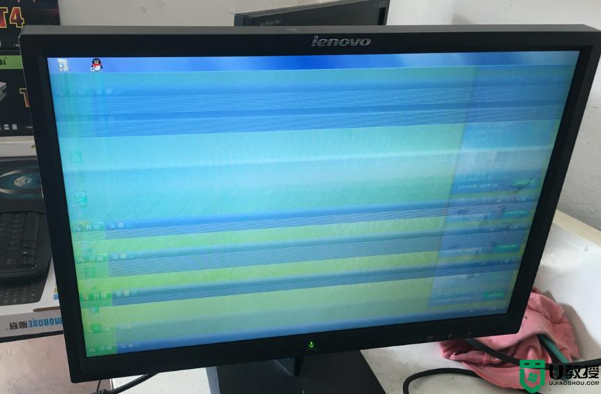 台式电脑显示屏出现彩色条纹怎么办_台式机屏幕出现彩色条纹的修复方法