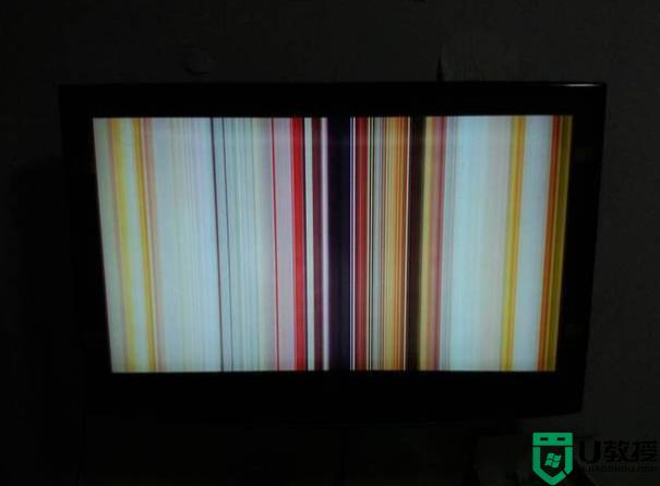 电脑开机后出现彩色横条纹怎么办 电脑突然出现彩色横条纹修复方法