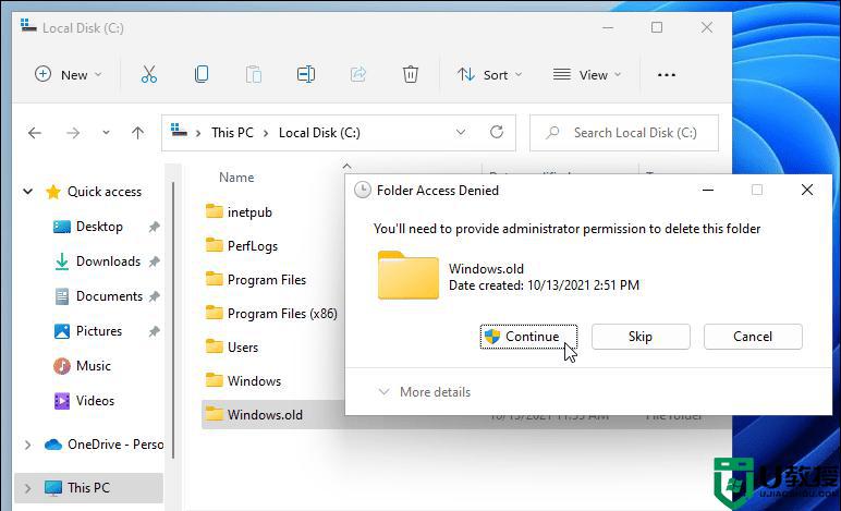 windows old文件夹可以直接删除吗_图文教你删除win11系统windows old文件夹
