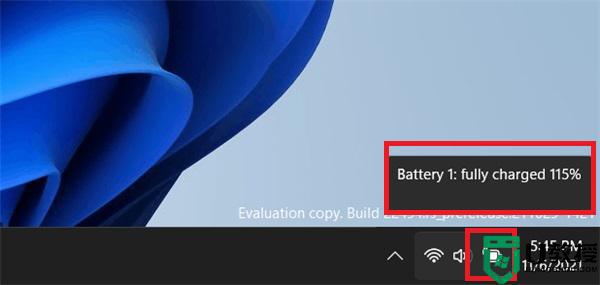 windows11怎么显示电池百分比 win11电池图标显示百分比的步骤